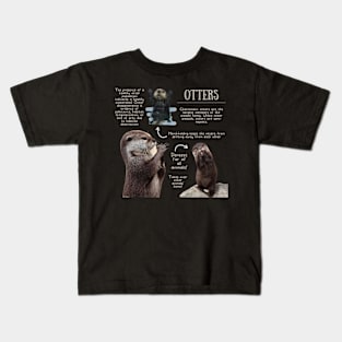 Animal Facts - Otter Kids T-Shirt